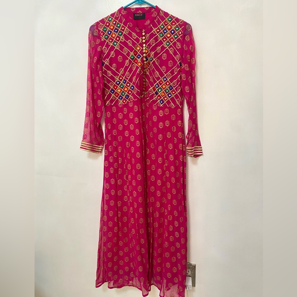 Pink Maxi Kurta